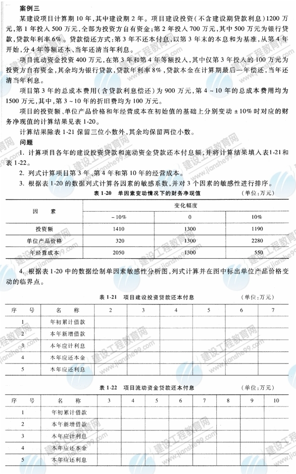 09年造價(jià)工程師《工程造價(jià)案例分析》經(jīng)典習題