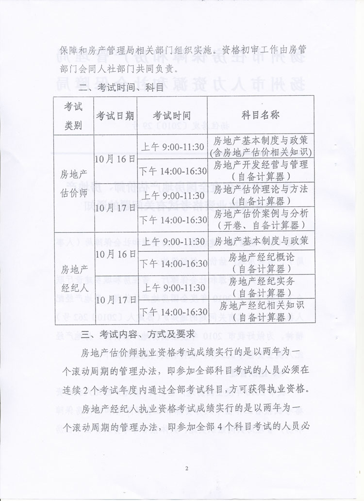 關(guān)于做好2010年度房地產(chǎn)估價(jià)師、房地產(chǎn)經(jīng)紀人執業(yè)資格考試考務(wù)工作的通知