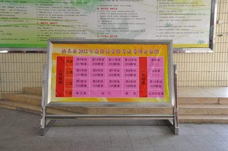 考場(chǎng)分布圖