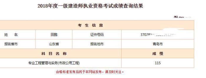 2018年一級建造師考試通過(guò)情況