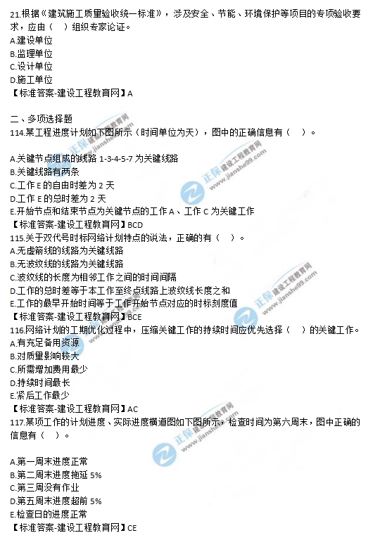 2019監理工程師《建設工程質(zhì)量、投資、進(jìn)度控制》試題及答案